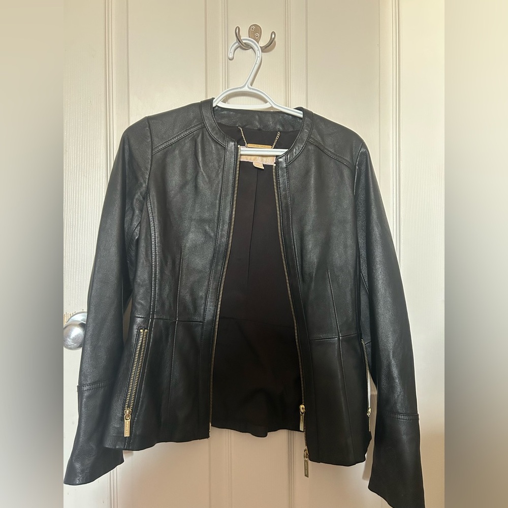 Michael Kors Black Leather Jacket